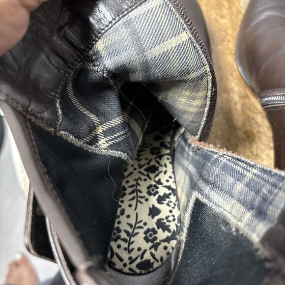 Aquatalia Womens Brown SZ 8 Vera Gomma Italian Lleather Ankle Booties Cushioned - Picture 9 of 12